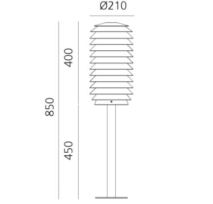 Алюминиевый световой столб Artemide нарезка ARCH-00087898 - Вид №6