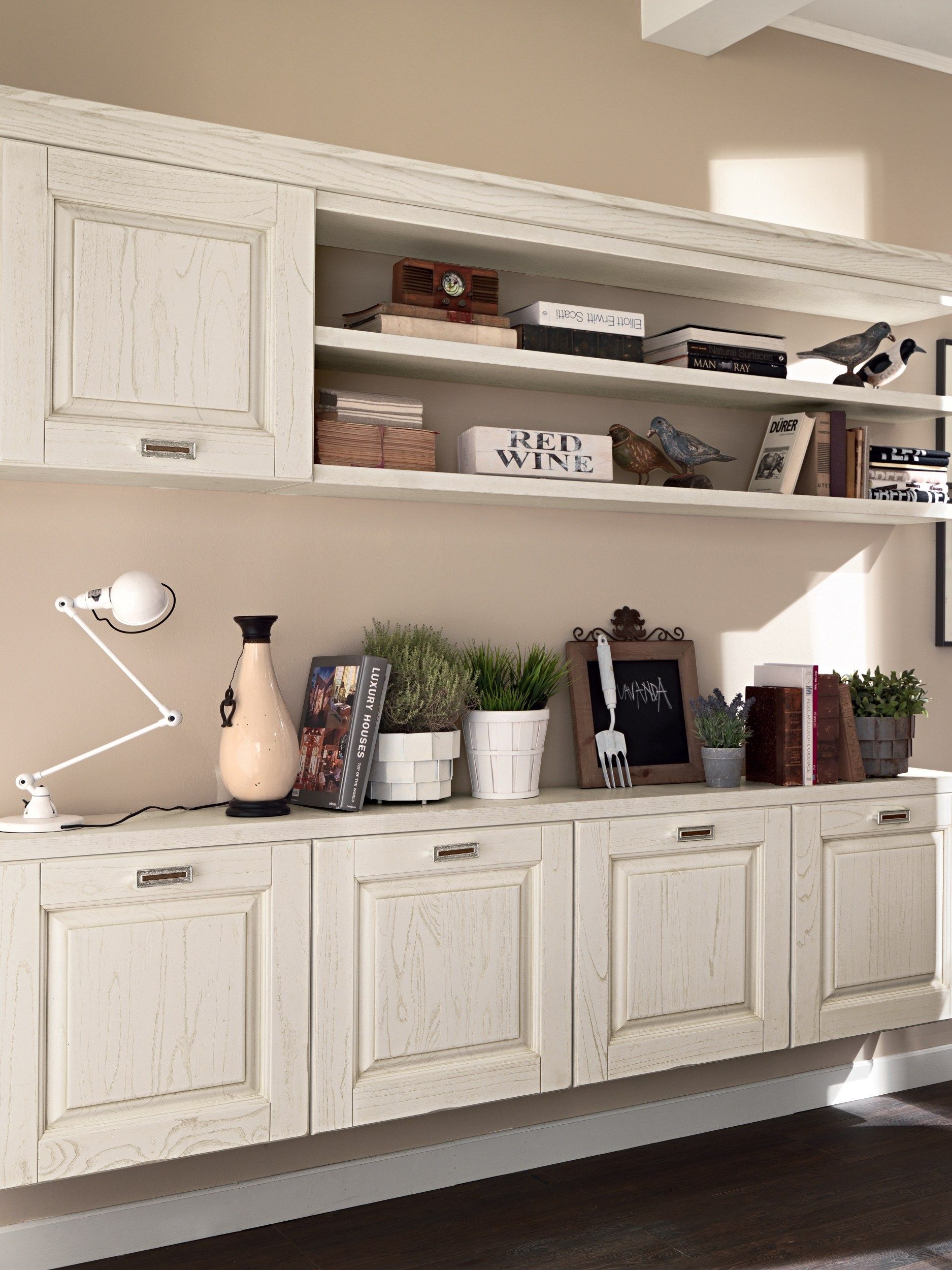 Деревянная стена с настенным креплением Cucine Lube Laura ARCH-00127431 - Вид №1