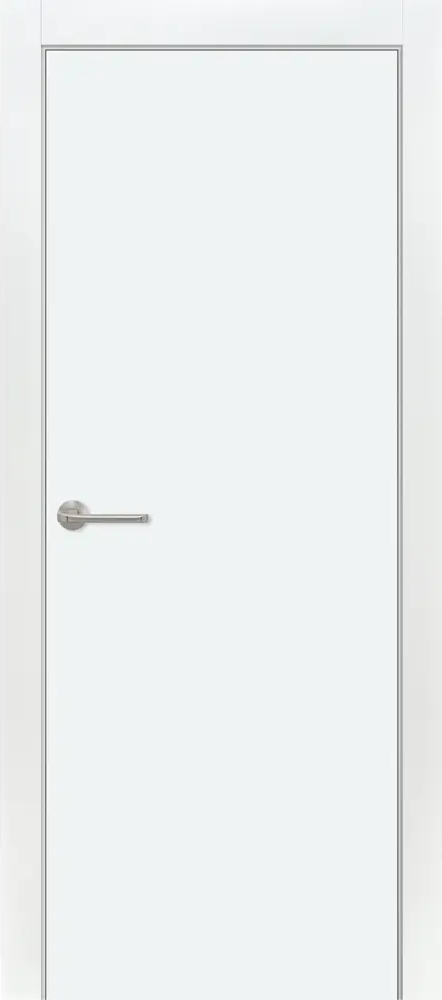 ПРИНЦИП: Межкомнатная дверь белая глухая 80x200 см 87923213