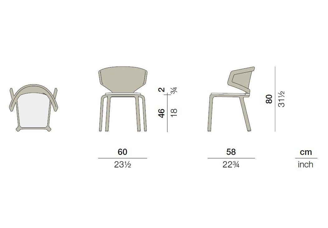 Штабелируемый садовый стул из синтетического волокна DEDON SEASHELL NUO ARCH-00108126 - Вид №11