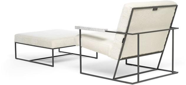 EPÒNIMO Квадратный пуф из ткани Casentino Gotham Gt 006 - Вид №2