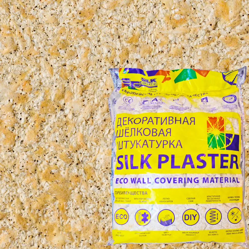 Жидкие обои Silk Plaster Виктория 702 0.7 кг цвет жёлтый 82453427 STLM-2107322 