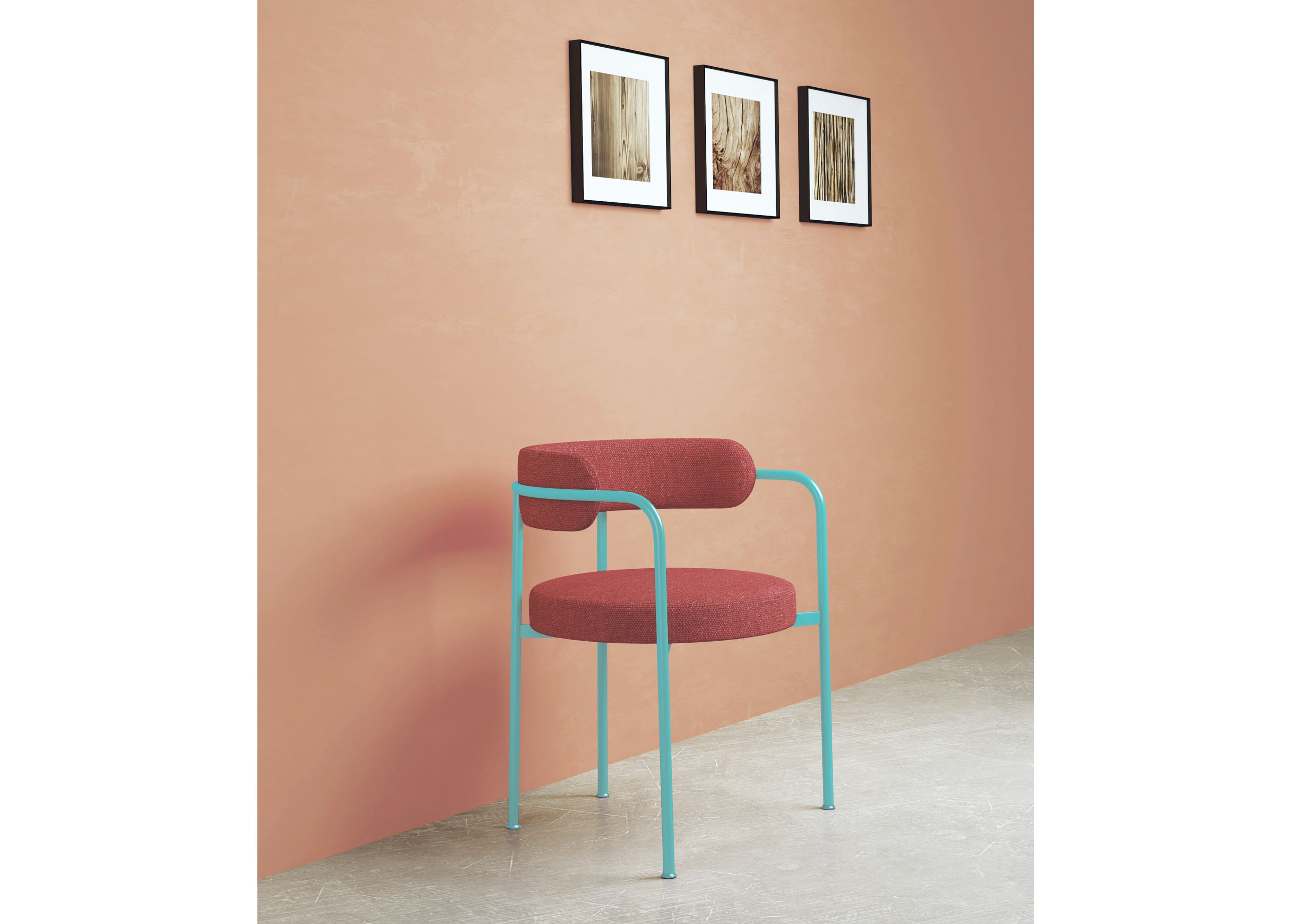 Мягкий тканевый стул с подлокотниками JOB’S Giotto ARCH-00038395 - Вид №1