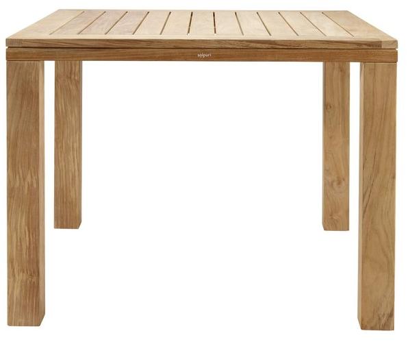 solpuri Квадратный обеденный стол из тика Cube sun-id-1480456 - Вид №1
