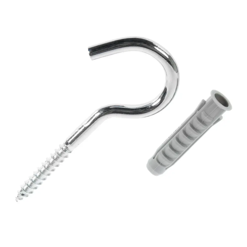 Дюбель для полнотелых материалов Fischer SX с крюком-полукольцом, 10x50 мм, нейлон, 2 шт STLM-2010402