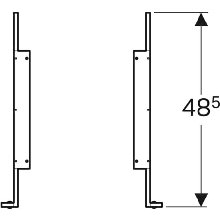 500.573.39.1 Комплект ножек Geberit Citterio Geberit  - Вид №2