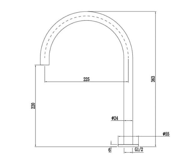 Напольный инфракрасный смеситель для раковины Fontana Showers AcquaVita ARCH-00088696 - Вид №4