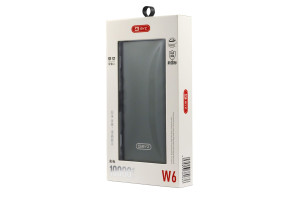 17274774 Портативное ЗУ , Power Bank W6 10000 mAh, металлик 23750-W6GN BYZ