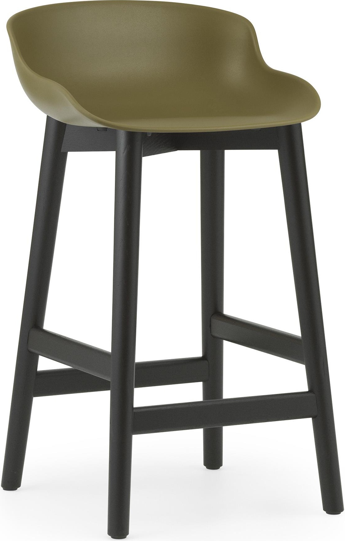 604394 Барный стул 65 см Black Oak / Olive Normann Copenhagen Hyg 