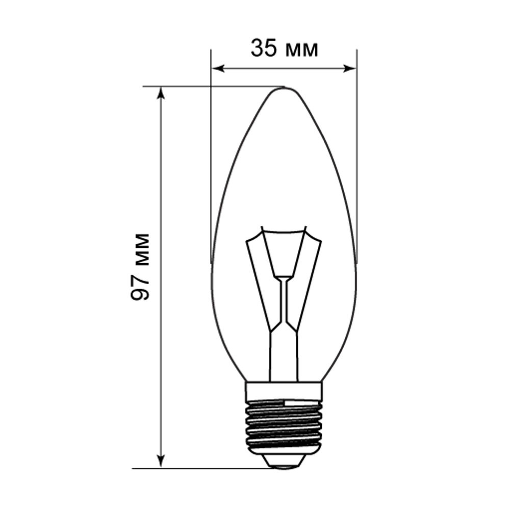 BELLIGHT Лампа накаливания E27 свеча 60Вт теплый свет для уютного интерьера 82895027 STLM-1526725 - Вид №5