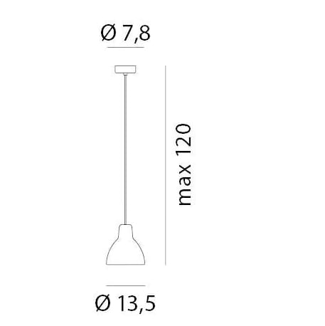 Подвесной светильник из стали и стекла In Stock Rotaliana ARCH-00048341 - Вид №2