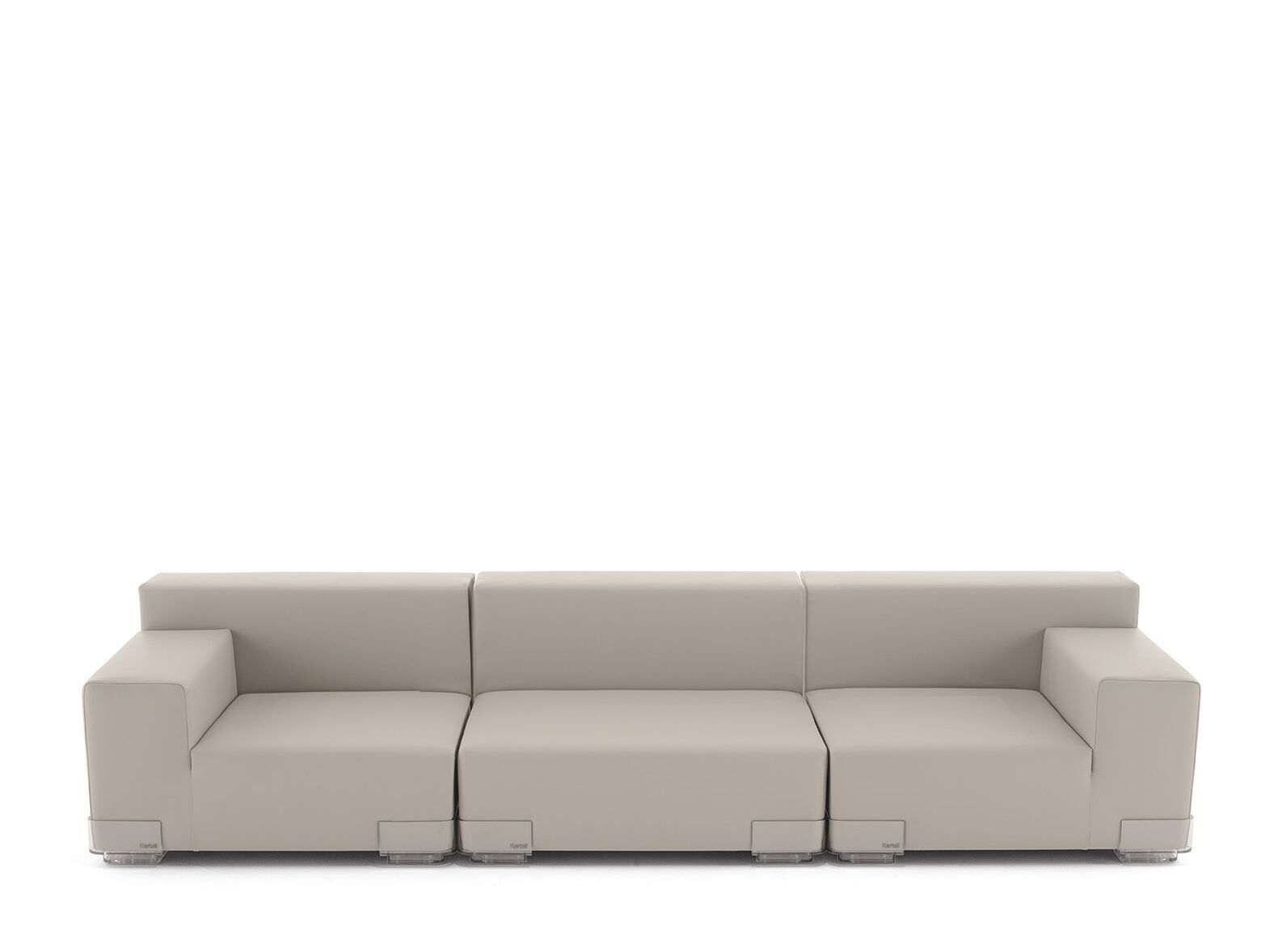 3-местный модульный съемный диван из искусственной кожи Kartell Plastics ARCH-00061055 - Вид №23