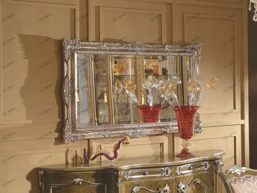 SCAPPINI & C Прямоугольное зеркало из листового серебра с настенной рамой 35th anniversary 2170