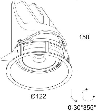 Регулируемый светодиодный прожектор Deltalight Entero ARCH-00097268 - Вид №1