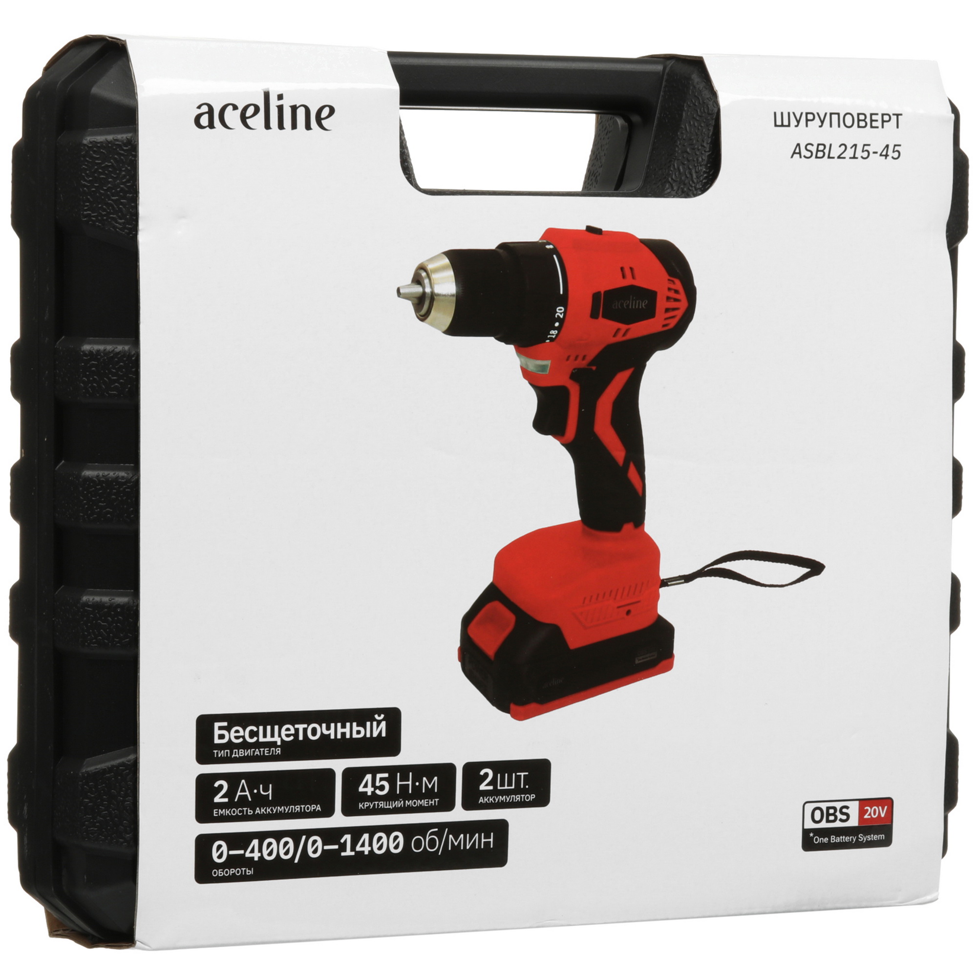 Шуруповерт Aceline OBS ASBL215-45 OBS 20V 9070355 STDN-0041752 - Вид №12