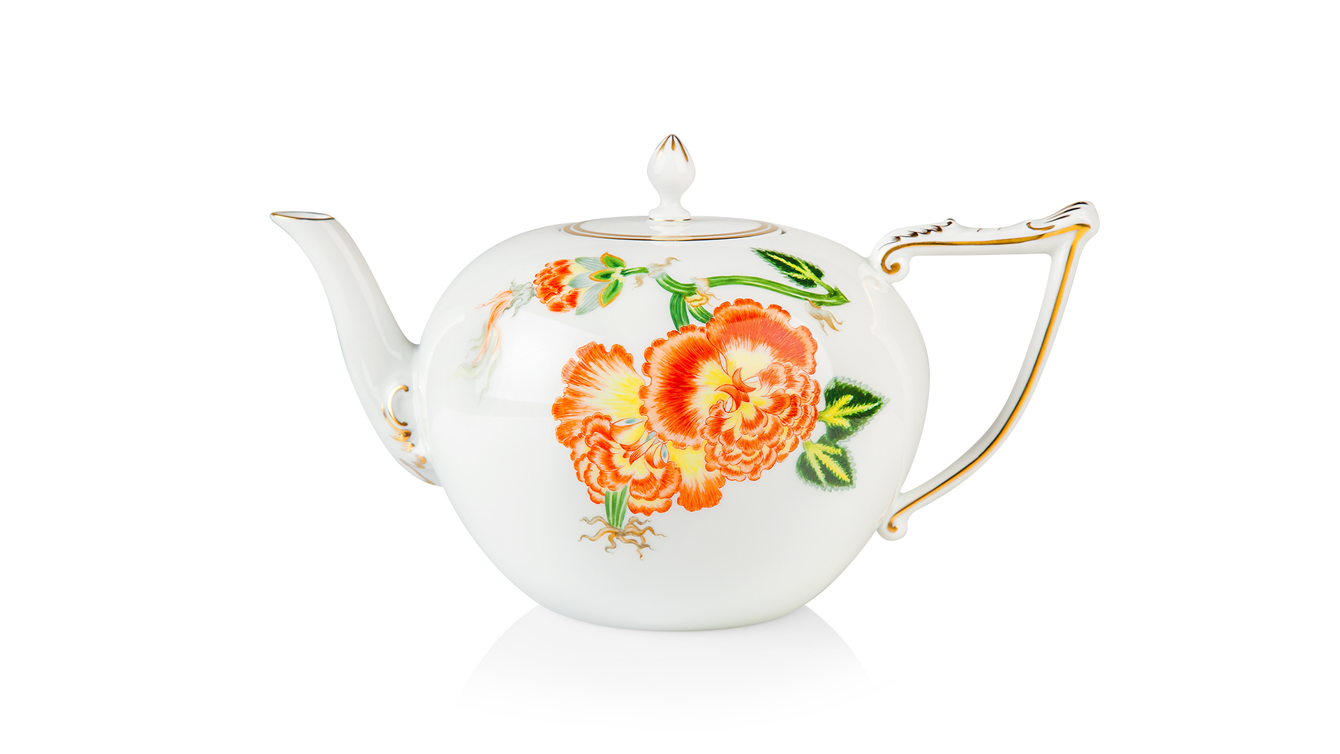10616799 Meissen Тет-а-тет 2/8 "Форма И" (цветочный орнамент,Э.П.Бёрнер) Фарфор  - Вид №8