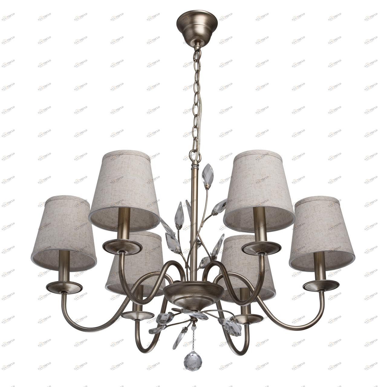 Подвесная люстра MW-Light Августина 4 419011206 MW-LIGHT ДИЗАЙНЕРСКИЕ, АВГУСТИНА 186082 Бежевый 