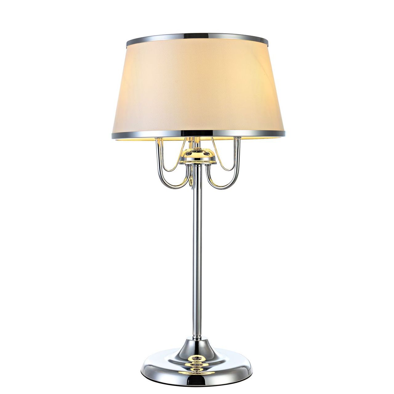 Настольная лампа Arte Lamp Dante A1150LT-3CC ARTE LAMP ИНТЕРЬЕРНЫЕ 110713 Белый;серебро  - Вид №1