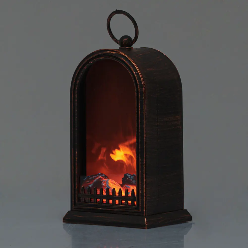 89367790 Светодиодный декоративный светильник-камин "Аркан" пластик 15x12x27см STLM-1548988 Santreyd 