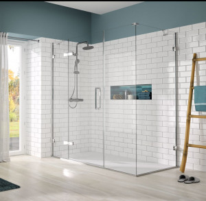 Дверь душевая для установки с боковой панелью GHD1900H Или R Merlyn Arysto Хромированный