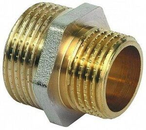 Ниппель 2''x1"1/2 латунь TIEMME
