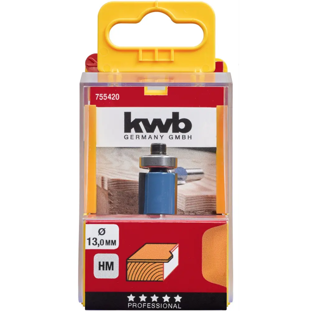 Фреза кромочная KWB 755420 13 мм хвостовик 8 мм STLM-2161010 - Вид №1