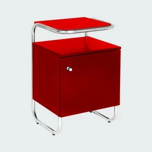 Тумба с металлическими ножками красная Bauhaus WOODI  00-3965973 Красный