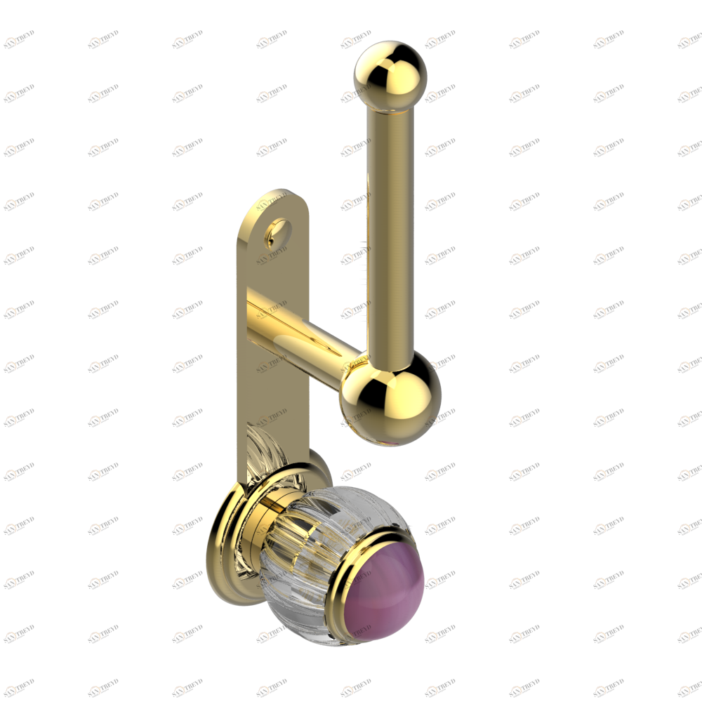 A8B-542 Бумагодержатель настенный резервный Thg-paris Vogue аметист Золото A8B-542 CAT.F