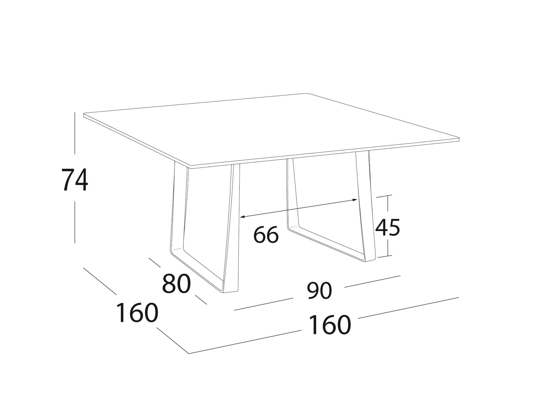 Металлический стол Roberti Hamptons Graphics ARCH-00085886 - Вид №2