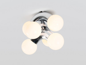 Светодиодный потолочный светильник из стали и стекла