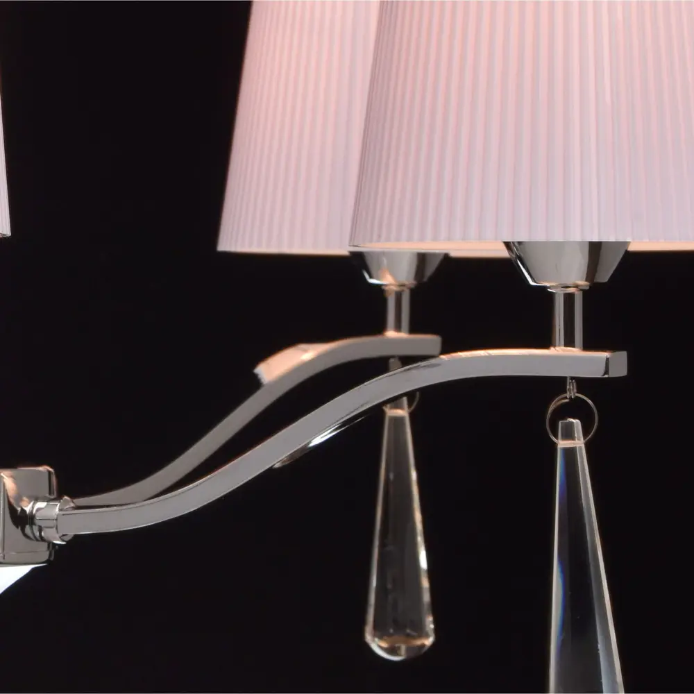 Люстра подвесная "Прато" 5 ламп 10 м2 цвет хром/сиреневый MW-Light STLM-2086309 - Вид №6