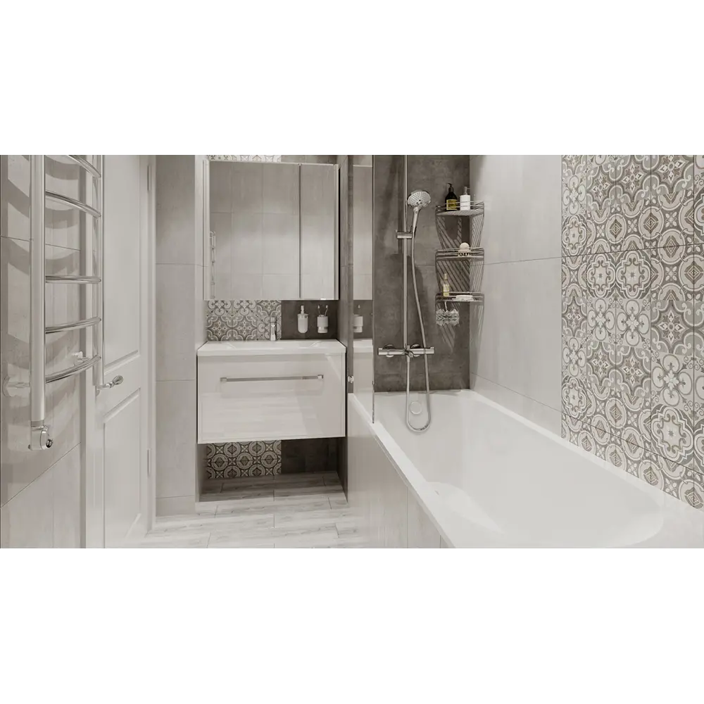 Тумба под раковину подвесная Мерида 80 см цвет белый АКВАТОН STLM-2188263 - Вид №5