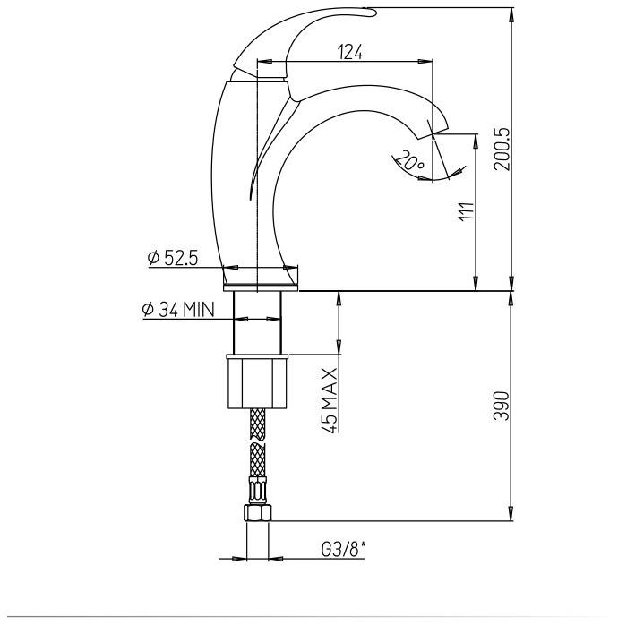 Paini Fiori F2CR205LMKM смеситель для раковины - Вид №1