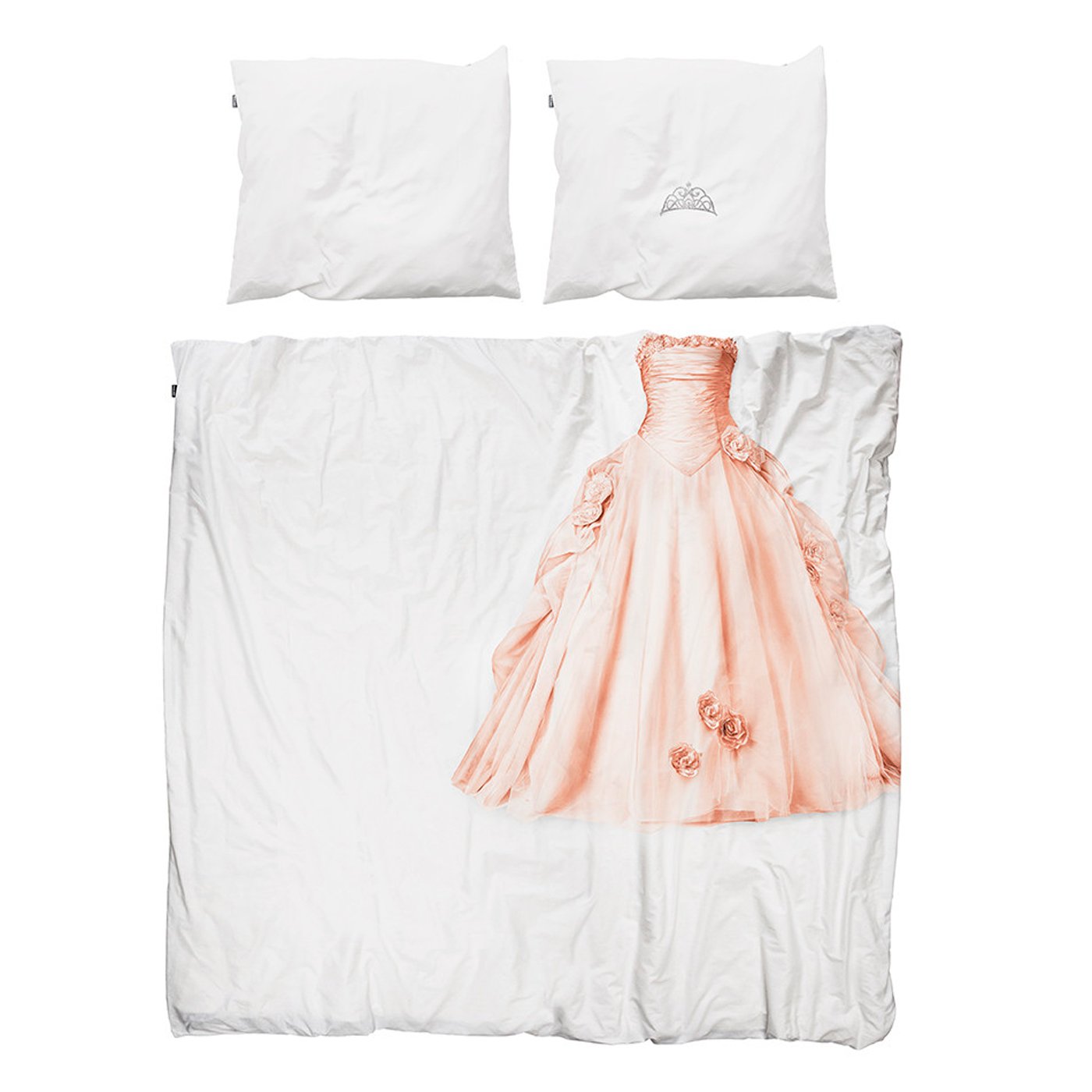 Детское постельное белье двуспальное "Принцесса" 200х220 см SNURK  335484 Белый;розовый  - Вид №1