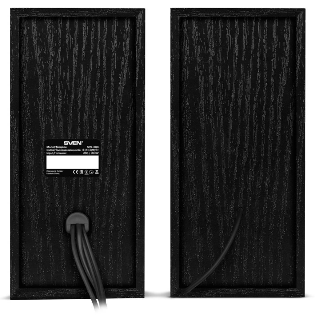 SV-015183 sps-603, чёрный, акустическая система 2.0, usb, мощность 2x3 вт(rms) Sven Santreyd  - Вид №1