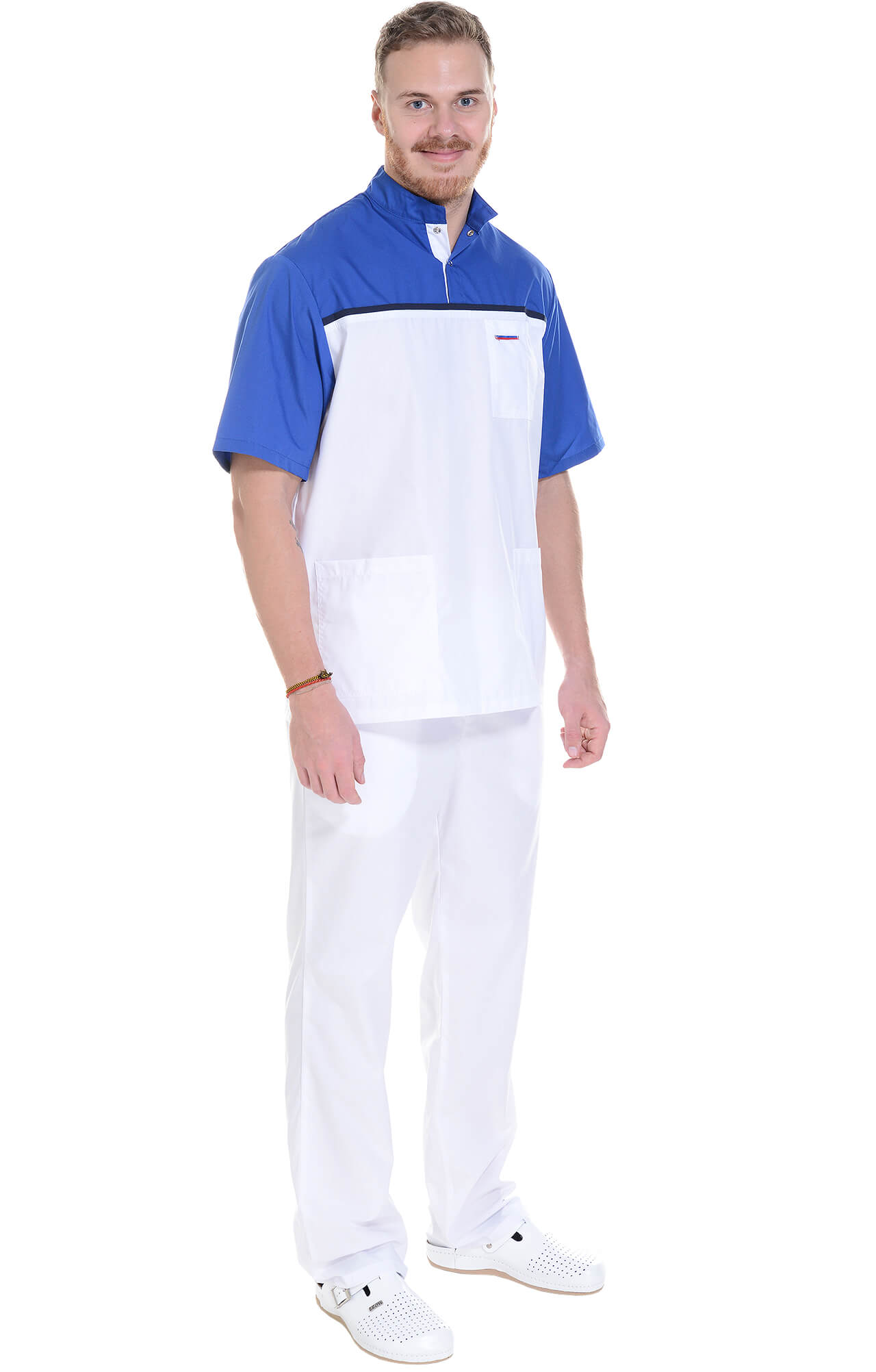 61952 Костюм "Лидер" белый василек  Медицинская одежда  размер 64-66/170-176 Спецодежда  - Вид №14