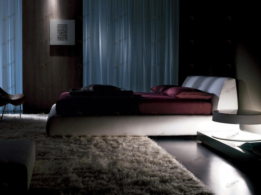 i 4 Mariani Двуспальная кровать с мягким изголовьем Be look sun-id-1413018