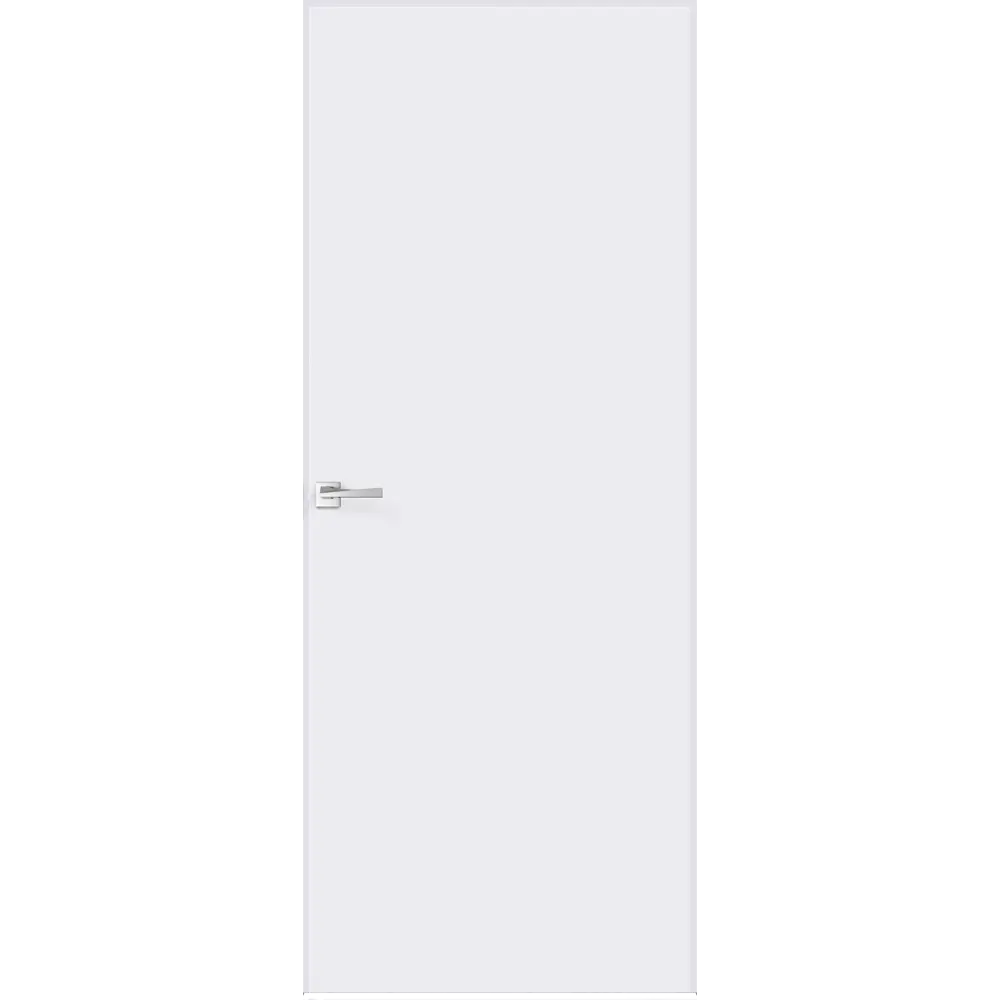 Дверь межкомнатная глухая Invisible 80x200 см левая обратного открывания под покраску (с замком) 85599873 STLM-2041219 VELLDORIS 