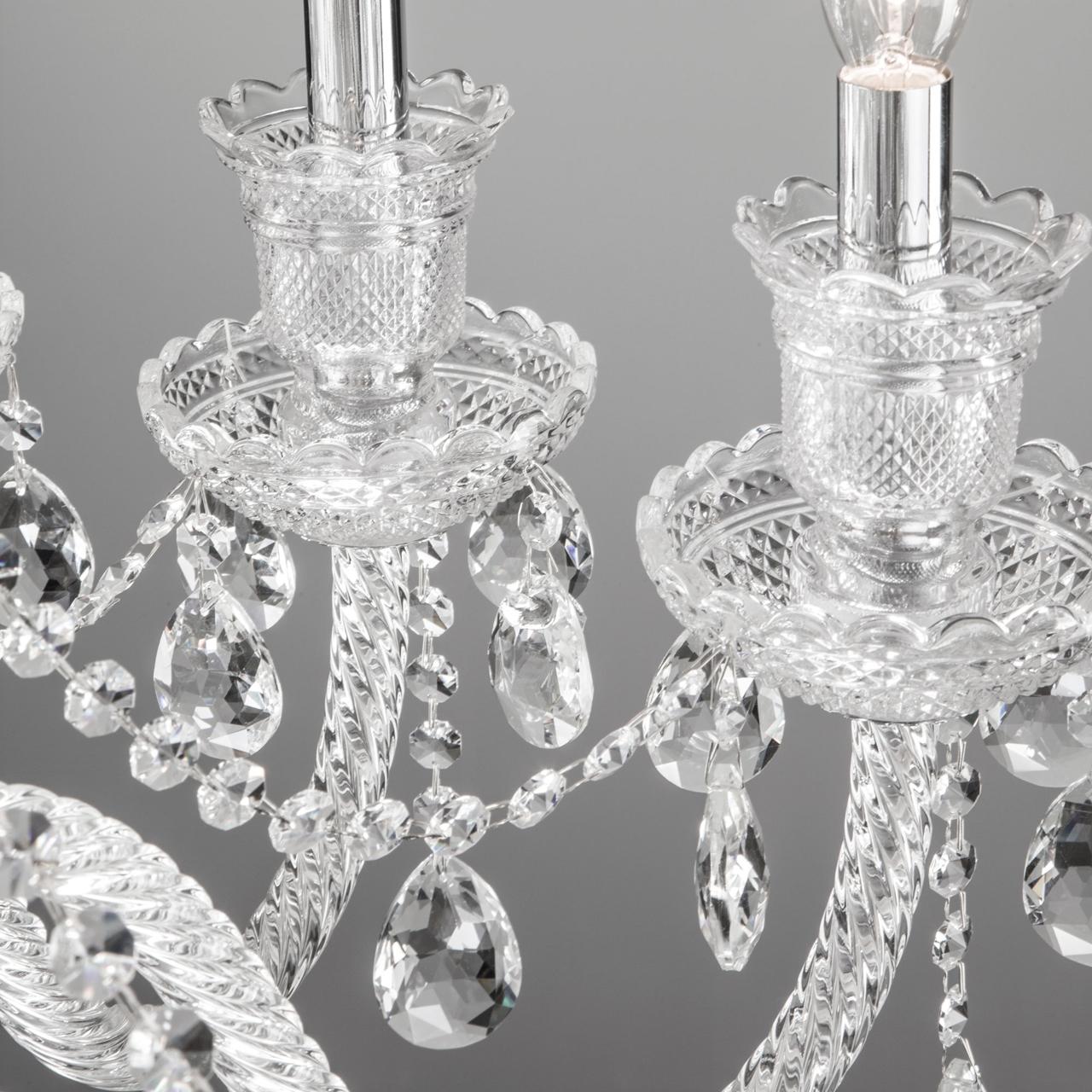 Люстра хрустальная подвесная белая 10 ламп Bogates Gabrielle Strotskis 336/10 BOGATES ДИЗАЙНЕРСКИЕ, GABRIELLE 00-3834044 Белый  - Вид №2