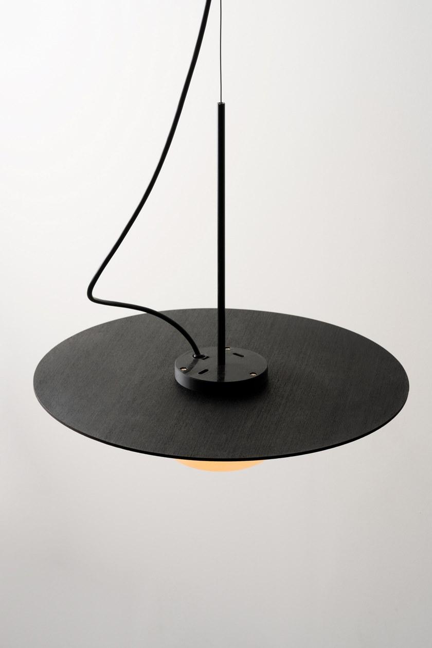 Milan Iluminacion Подвесной светильник из ясеня и дутого стекла Knock 6716 - Вид №2