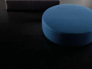 Meridiani Круглый пуф со съемным чехлом из ткани