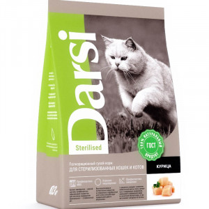 ПР0056597 Корм для кошек Sterilised для стерилизованных, курица сух. 300г Darsi