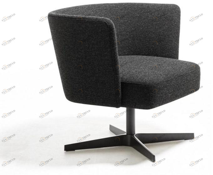 La Cividina Кресло из ткани с 4 спицами и подлокотниками Velour sun-id-1405276