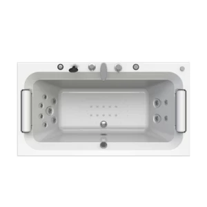 Гидромассаж "Релакс Chrome" на ванну Хельга 185х100 (двигатель 750 Вт, джет Глори - 4 шт., джет Джереми - 5 шт.)