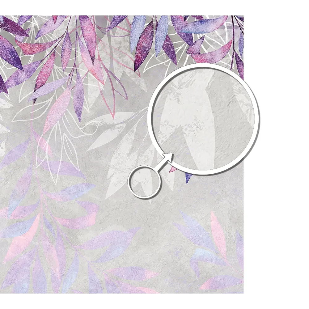 Фотообои Пурпурные листья флизелиновые 300x270 см L13-512 FBRUSH 3D FLIZART STLM-2140360 - Вид №1