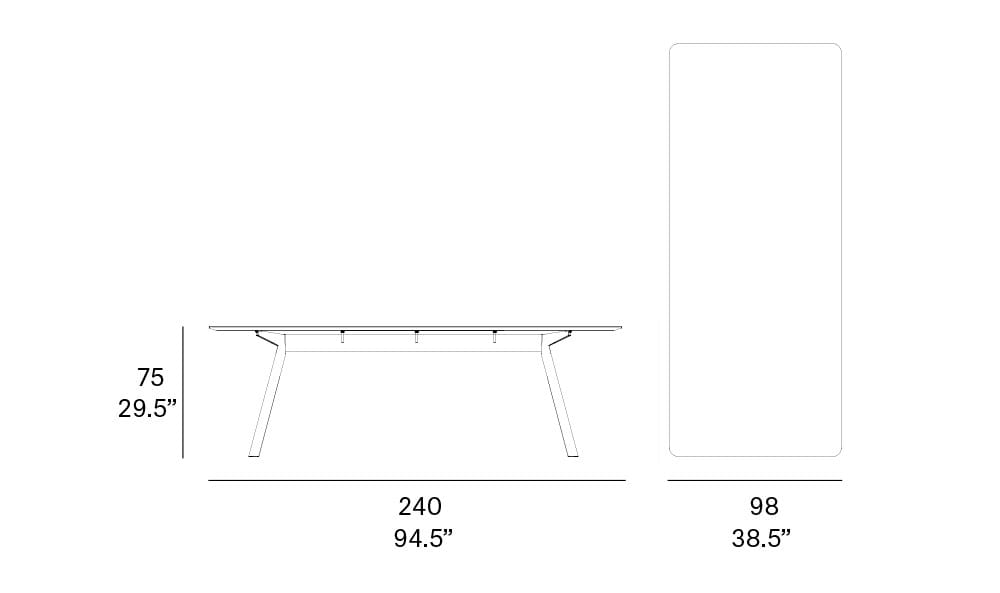 Прямоугольный стол из массива дерева EXPORMIM ATRIVM ARCH-00137630 - Вид №2
