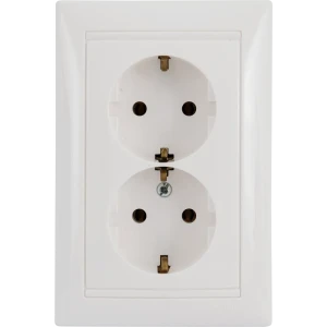 Розетка с заземлением Legrand «Valena» 2 разъёма, цвет белый 11419915 STLM-2059566