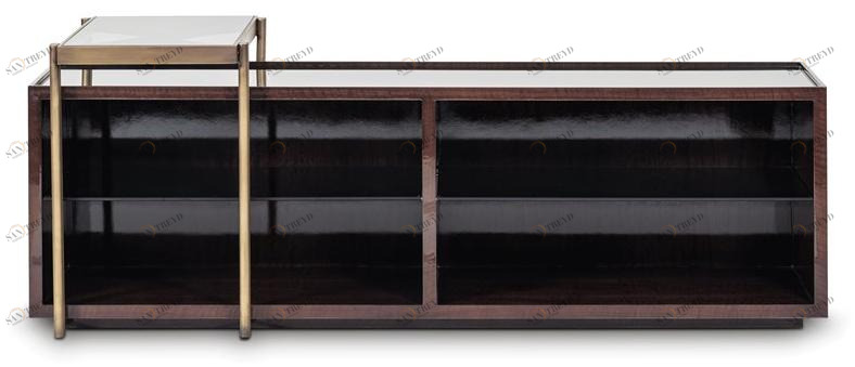 Stylish Club Прямоугольная консоль из фанерованной древесины с ящиками Club Scf.cl01