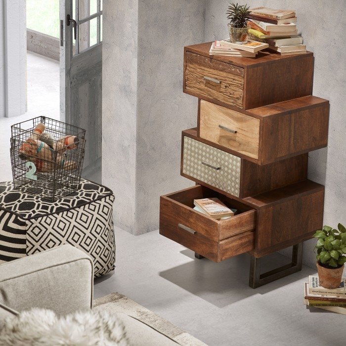 Пуф LETS черно-белый BARCELONA DESIGN  151655 Разноцветный  - Вид №2