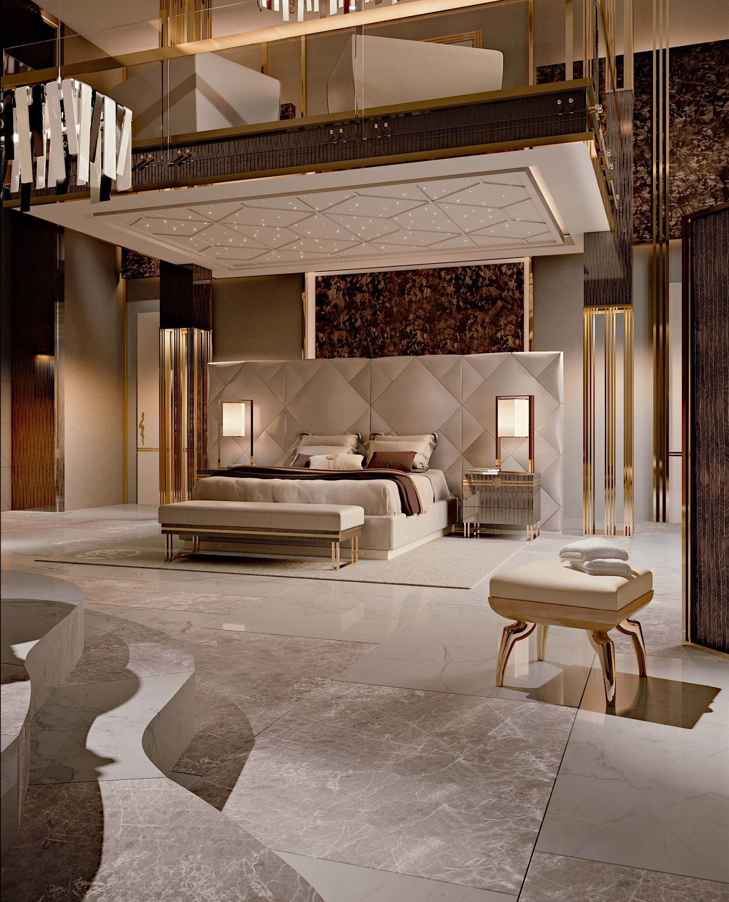 Кожаная мягкая скамья Bizzotto Italia Symphony-Infinity ARCH-00116525 - Вид №1